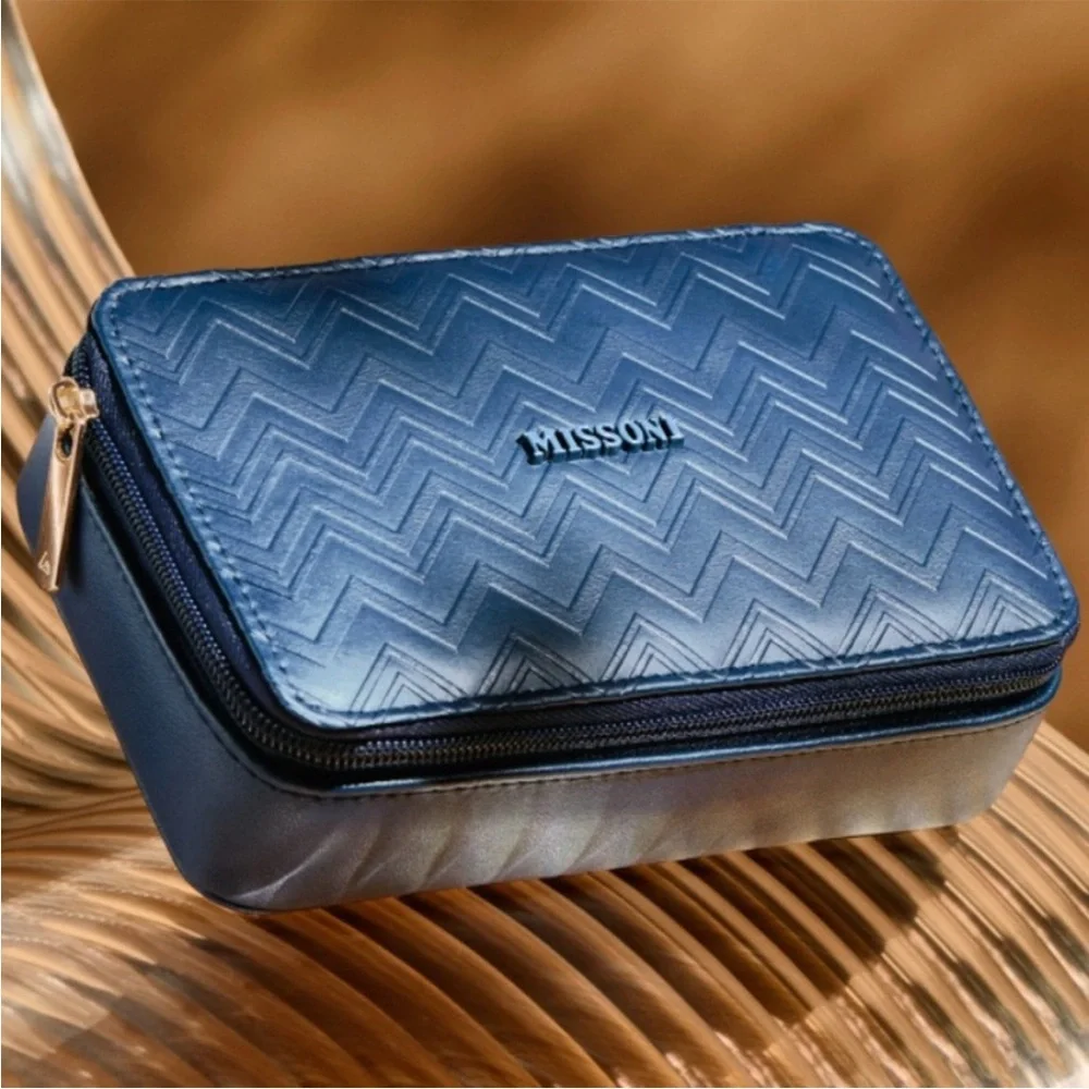 Missoni X Delta One First Class Amenity Travel Cosmetic Dopp Kit Bag Case